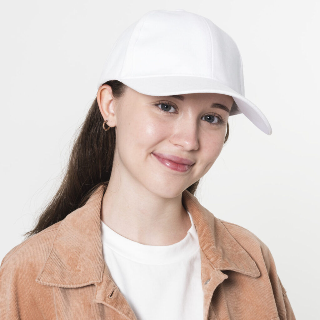 white snapback cap