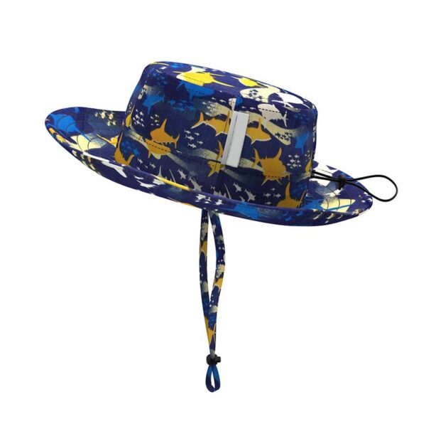 Custom Wide-brimmed Bucket Hat with Chin Strap