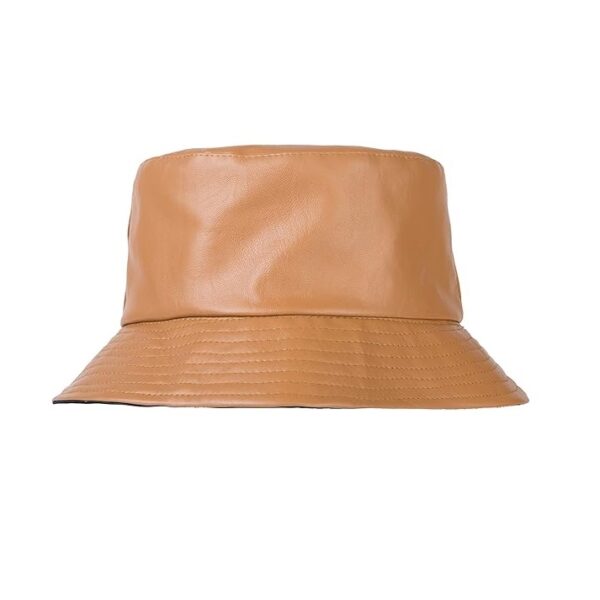 Explore our Custom Leather Bucket Hat made from high-quality leather and customizable with your unique design or logo